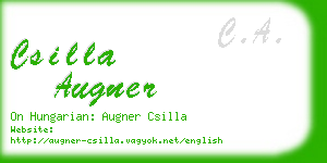 csilla augner business card